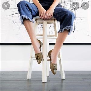 Black Poppy Barley d’orsay flats size 12 **NWOB**